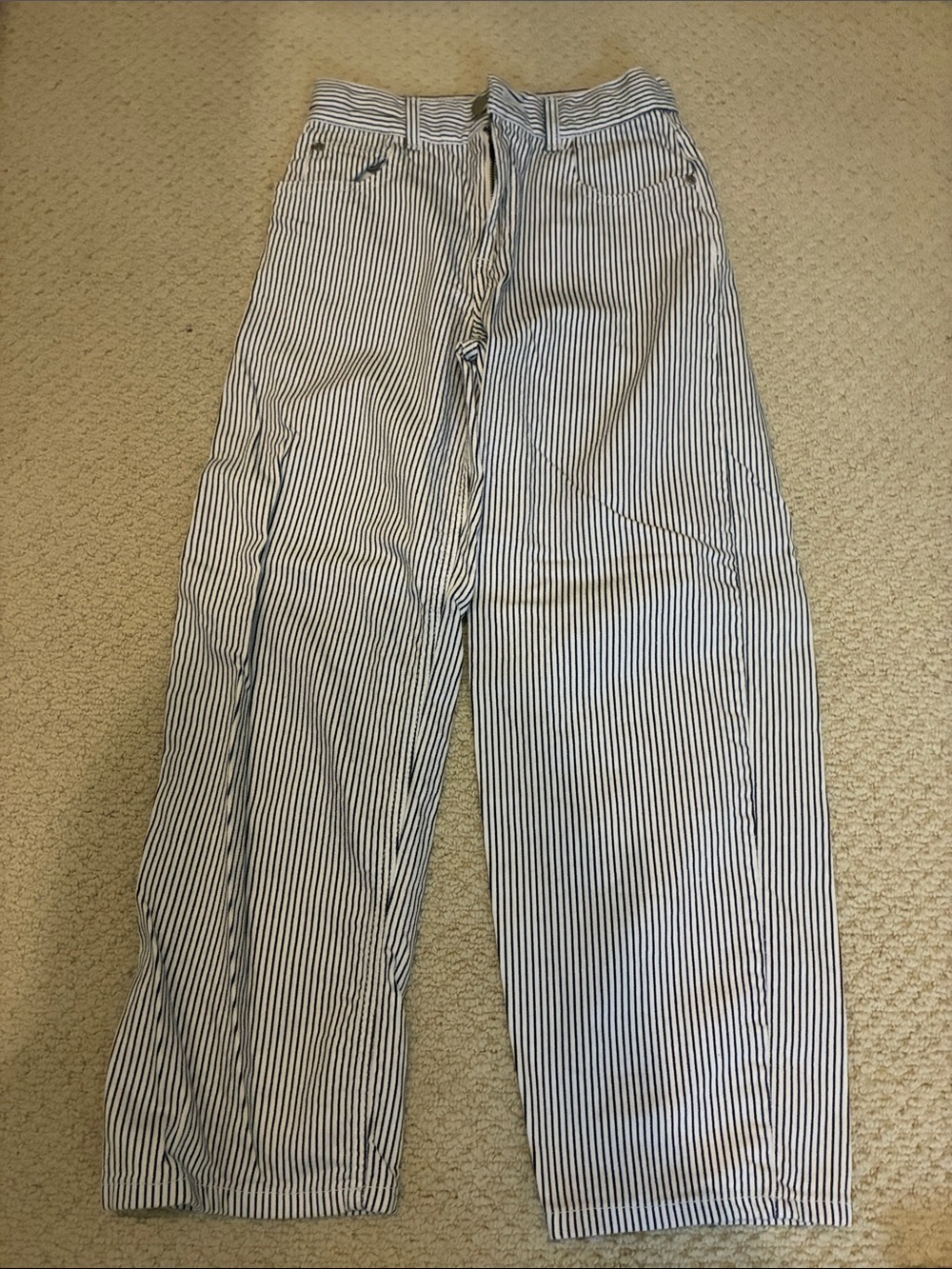 Zara Striped Kids’ Wide-Leg Pants - Black/White
